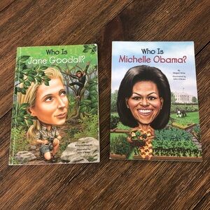 Who Is? Jane Goodall and Michelle Obama books